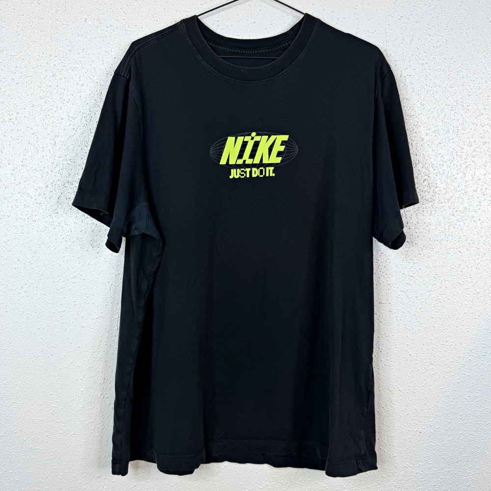 Nike The Nike Tee Black Graphic Logo Just Do It T-Shirt Men's Size XL